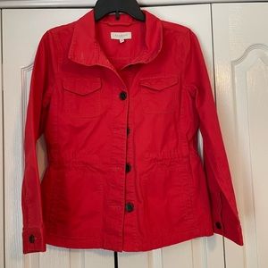 Talbots jacket. Size small petite. Color Red.